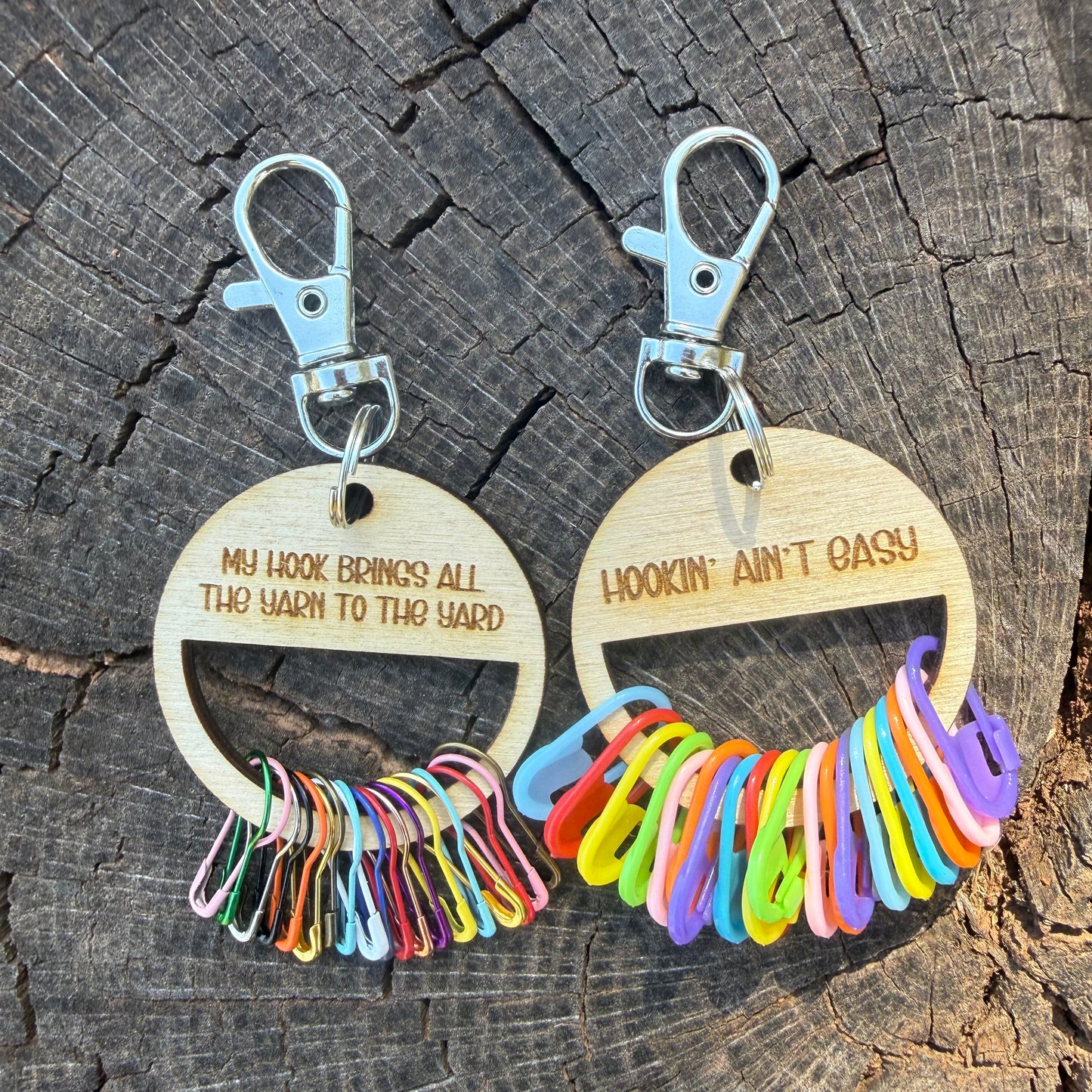 Stitch Marker Set with Keychain