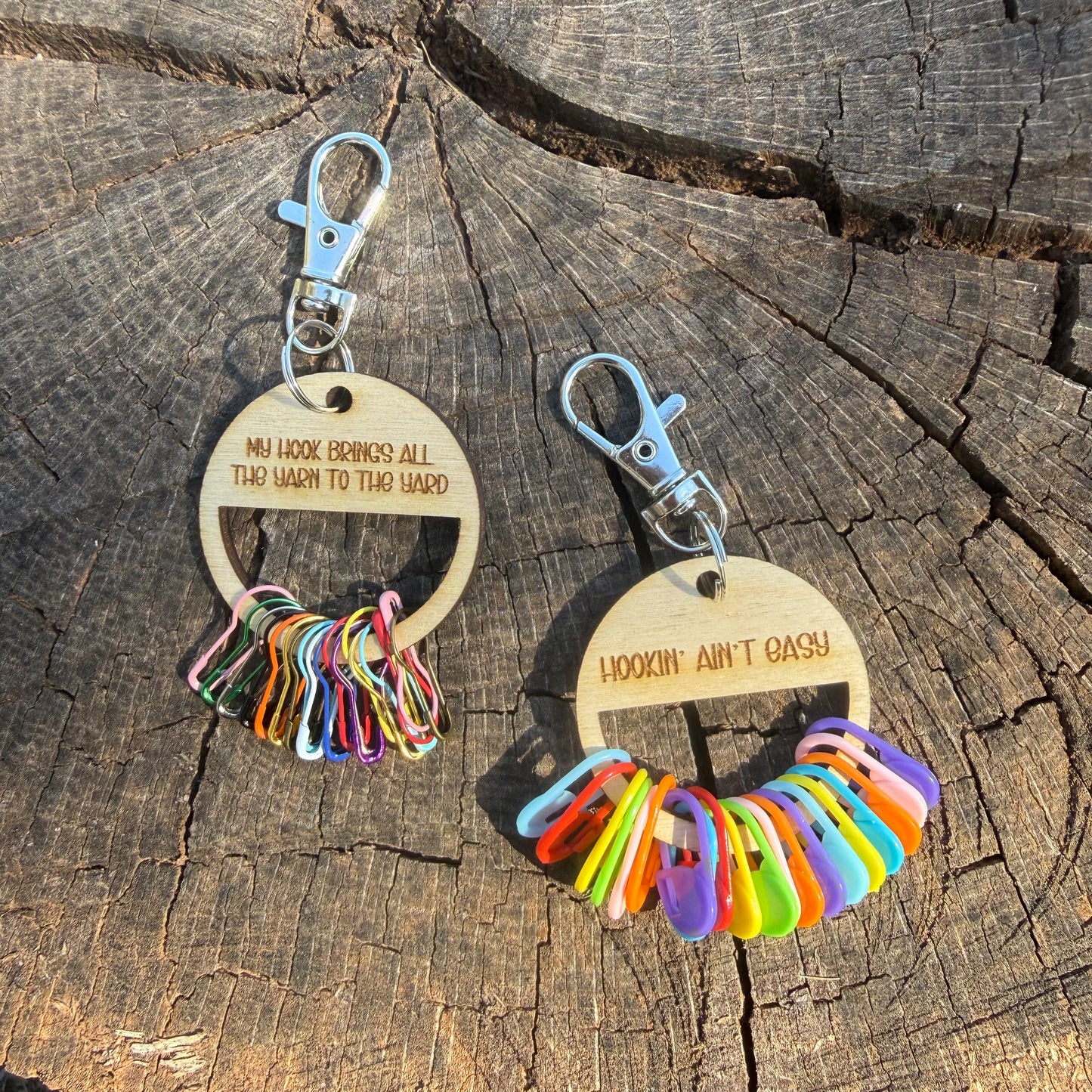 Stitch Marker Set with Keychain