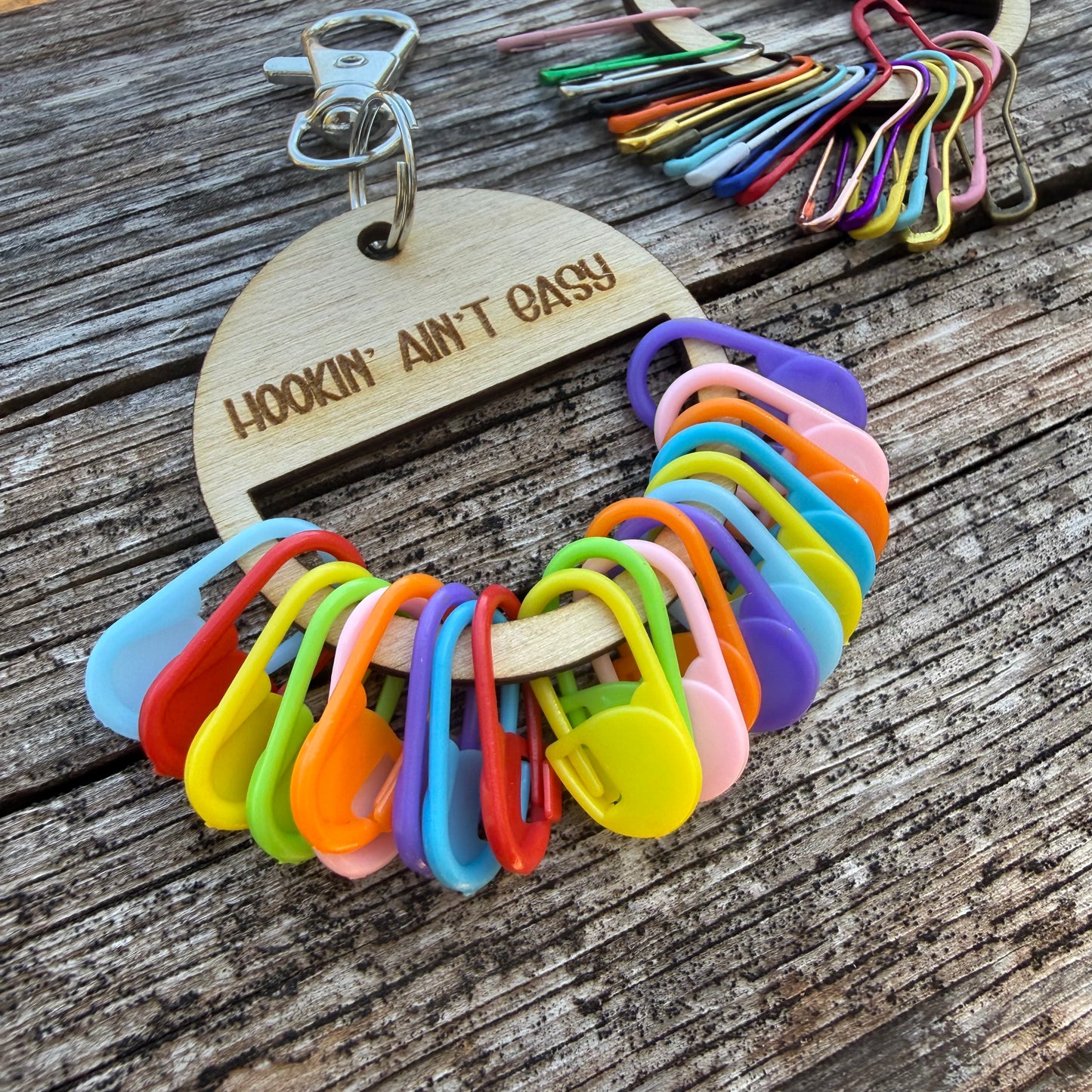 Stitch Marker Set with Keychain