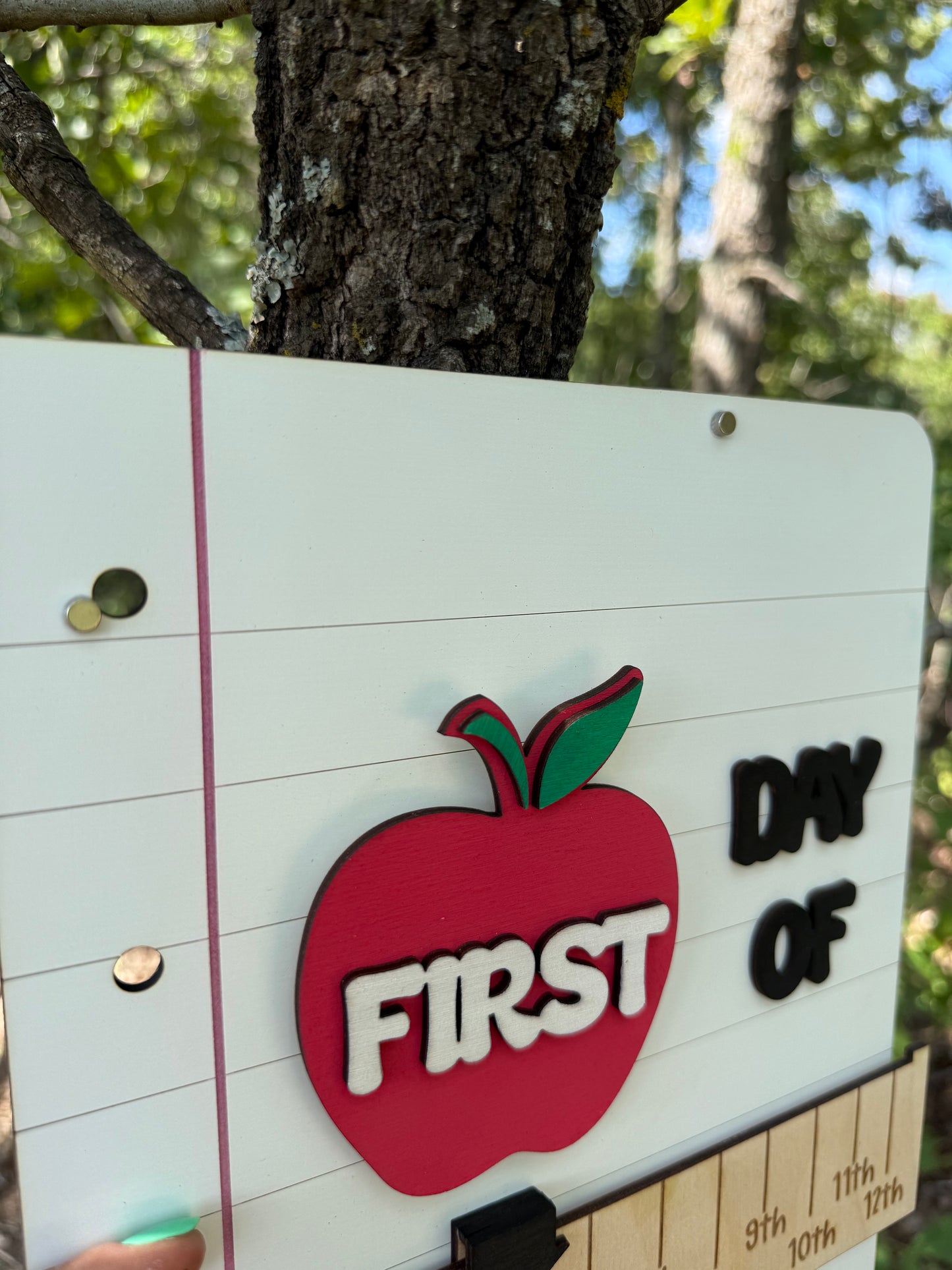 Personalized First and Last Day of School Sign with Interchangeable Names