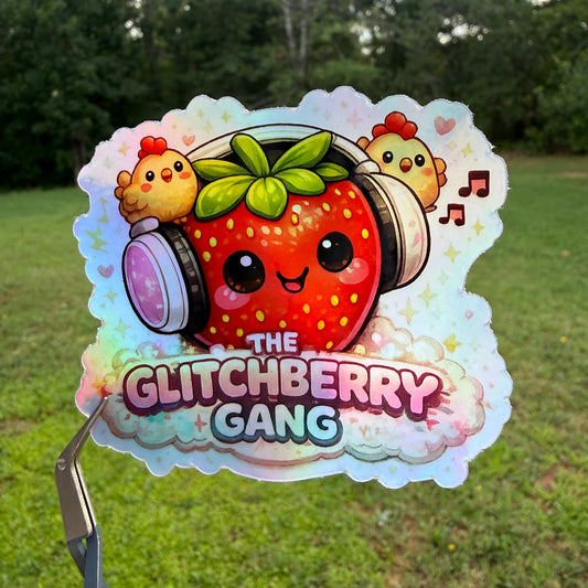 Glitchberry Gang Holographic Sticker