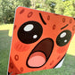 Yelling Strawberry Face Sticker