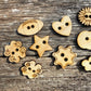 Assorted Wooden Buttons Set for Crochet, Knitting, Sewing & Crafts
