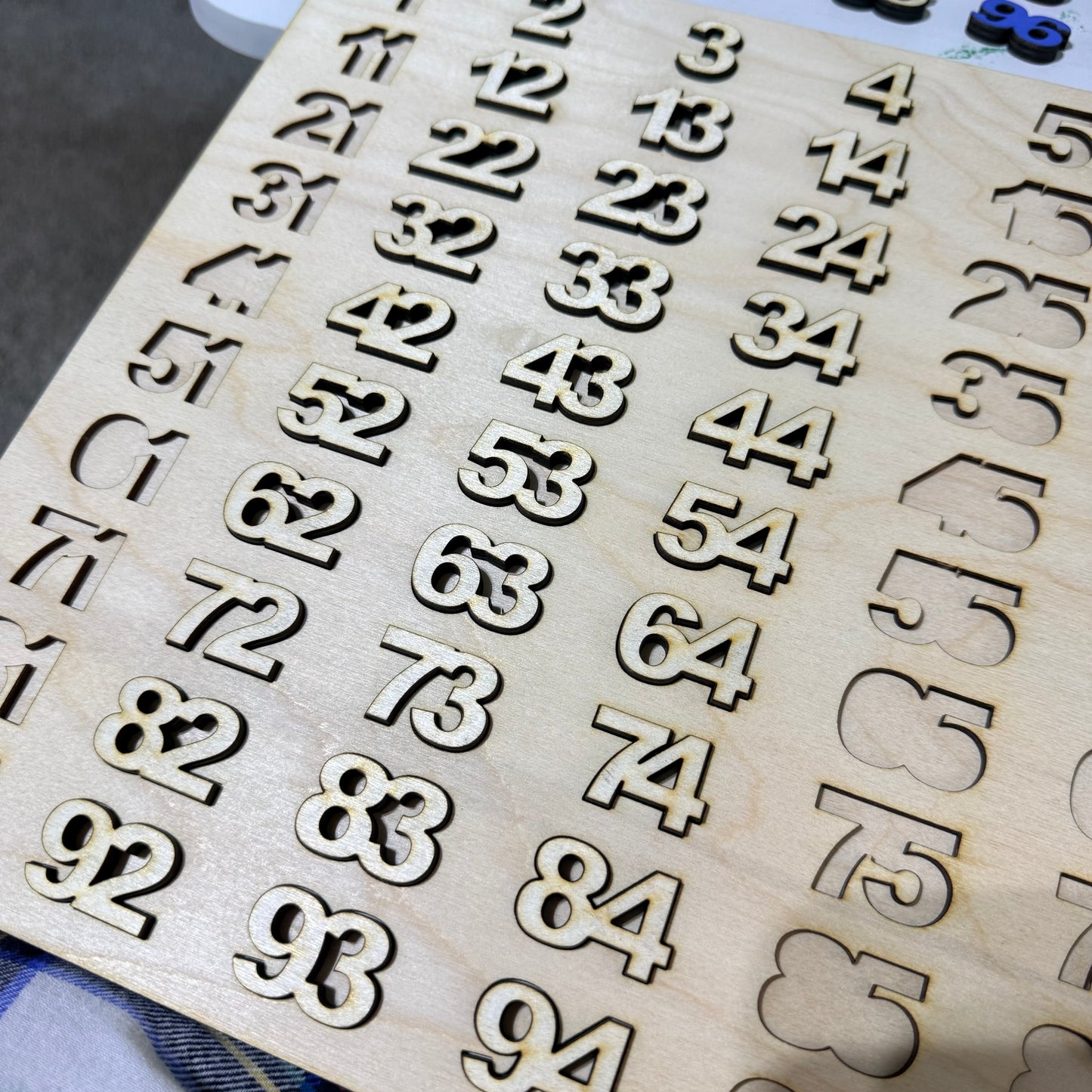 1-100 Wooden Number Puzzle Wooden Puzzle for Kids