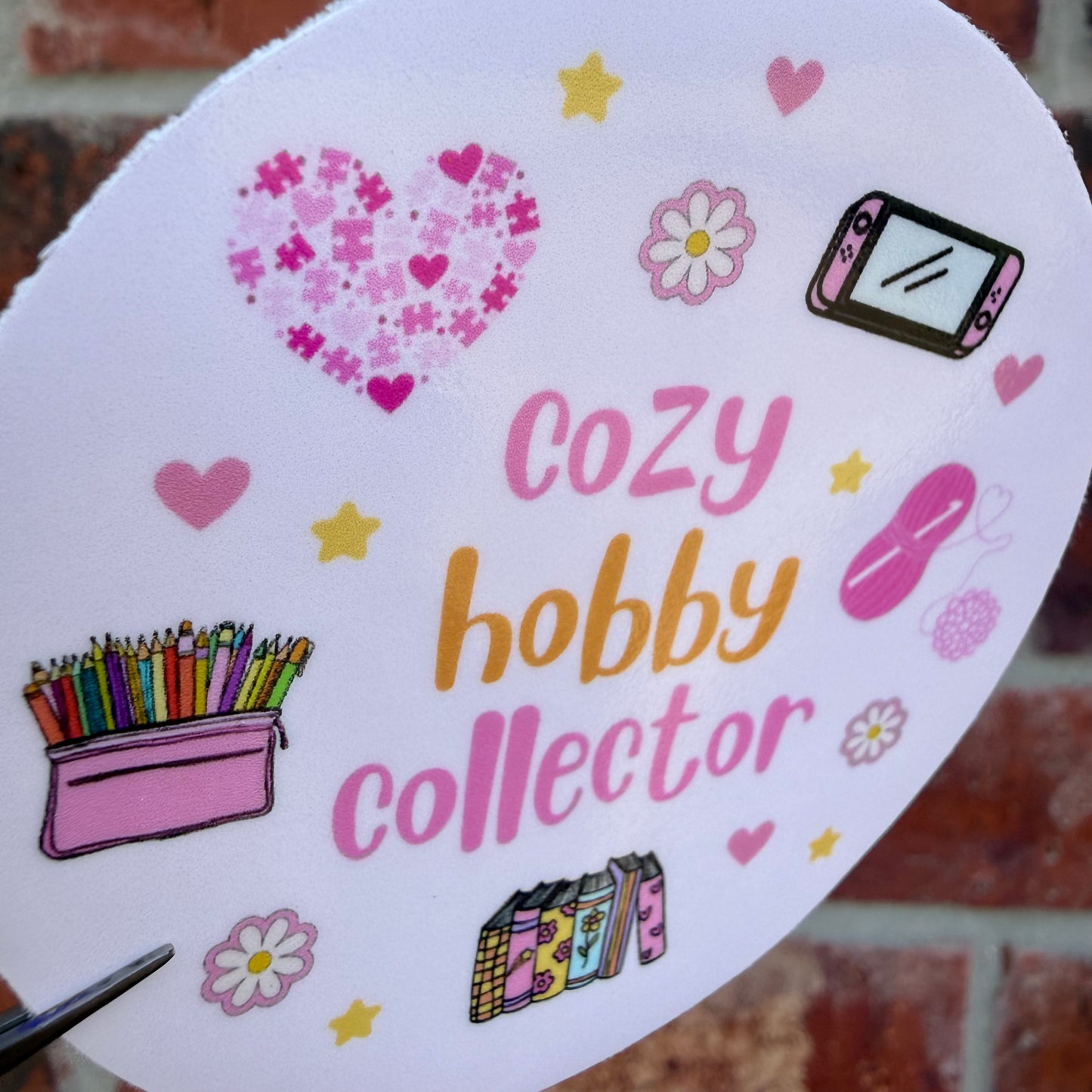 Cozy Hobby Collector Sticker