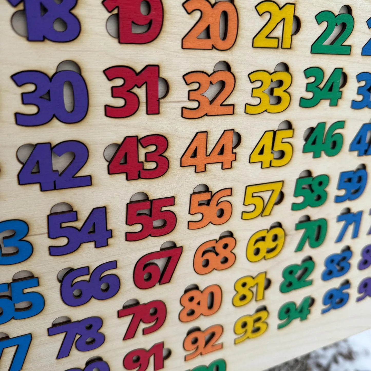 1-100 Wooden Number Puzzle Wooden Puzzle