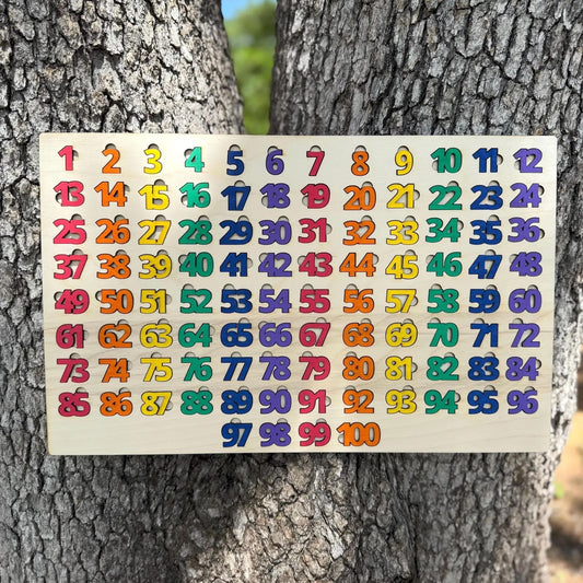 1-100 Wooden Number Puzzle Wooden Puzzle