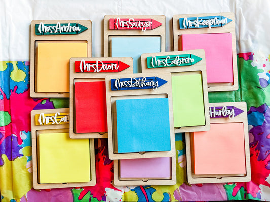 Teacher Appreciation Sticky Note Holder