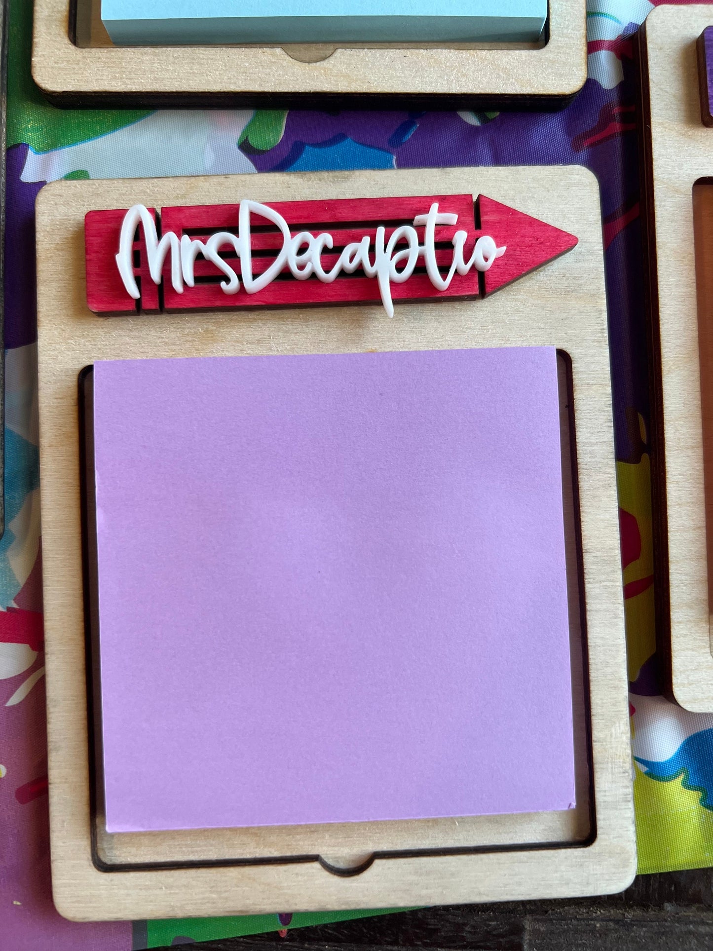 Teacher Appreciation Sticky Note Holder