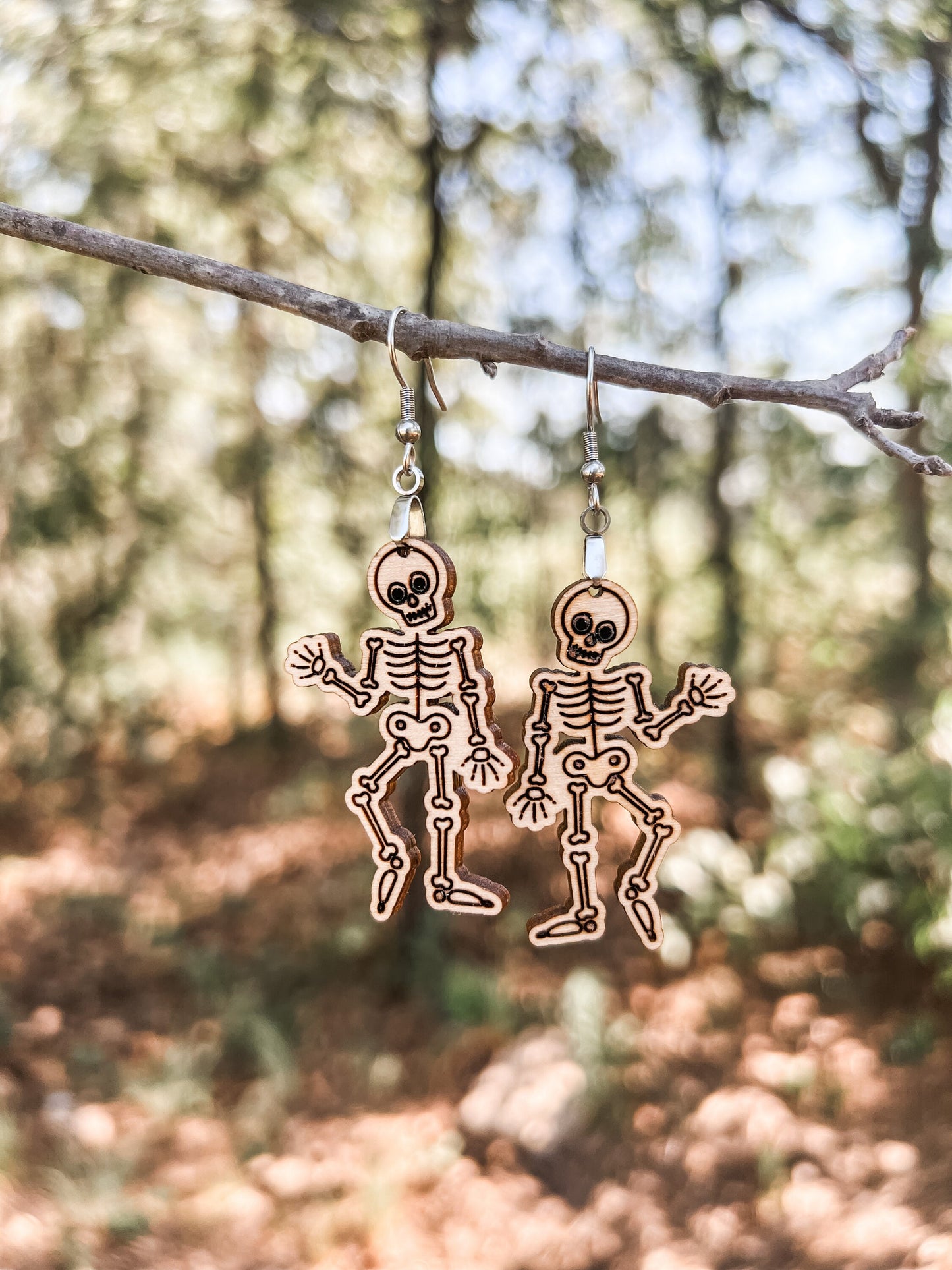 Skeleton Earrings for Halloween