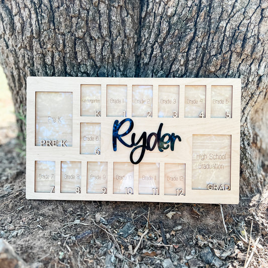 School Years Picture Frame K-12