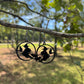 Witch on Broomstick Earrings for Halloween