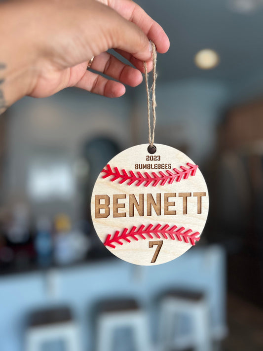 Baseball Ornament