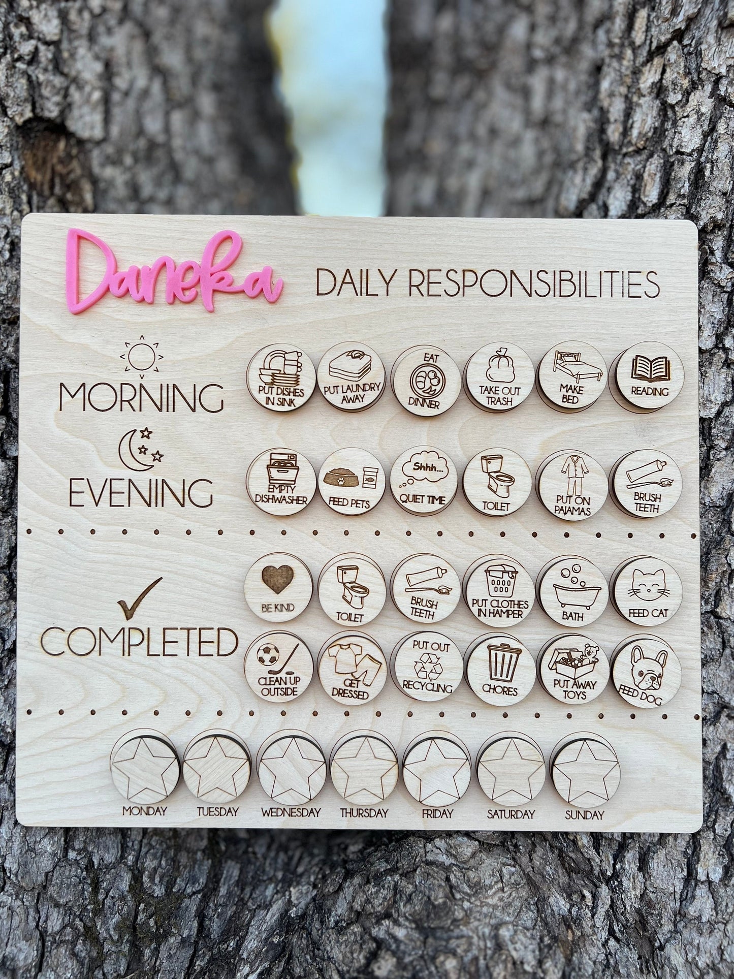 Kids Personalized Routine Chart