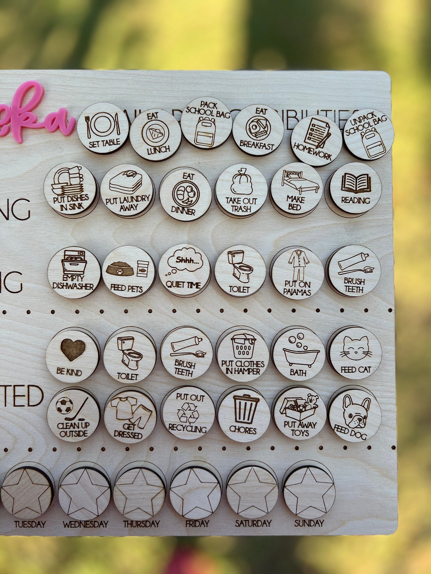 Kids Personalized Routine Chart