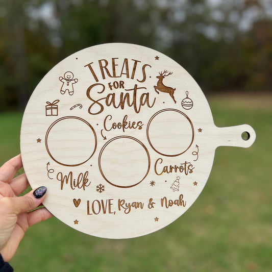 Personalized Santa Treat Board Christmas