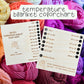 Personalized Temperature Blanket Color Chart 2025