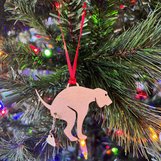 Dog Pooping Ornament for Gag Gift