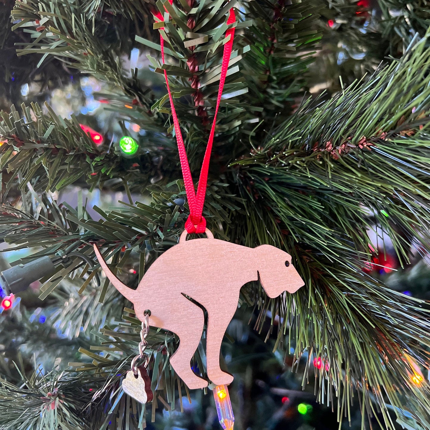 Dog Pooping Ornament for Gag Gift