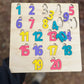 Wooden Number Puzzle for Kids