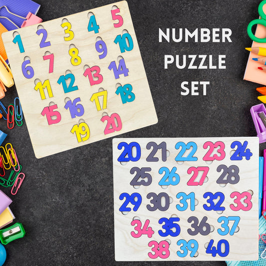 Number Puzzle Set for Kids