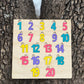 Wooden Number Puzzle for Kids