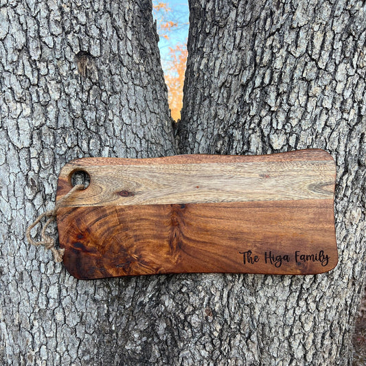 Personalized Acacia Cutting Board