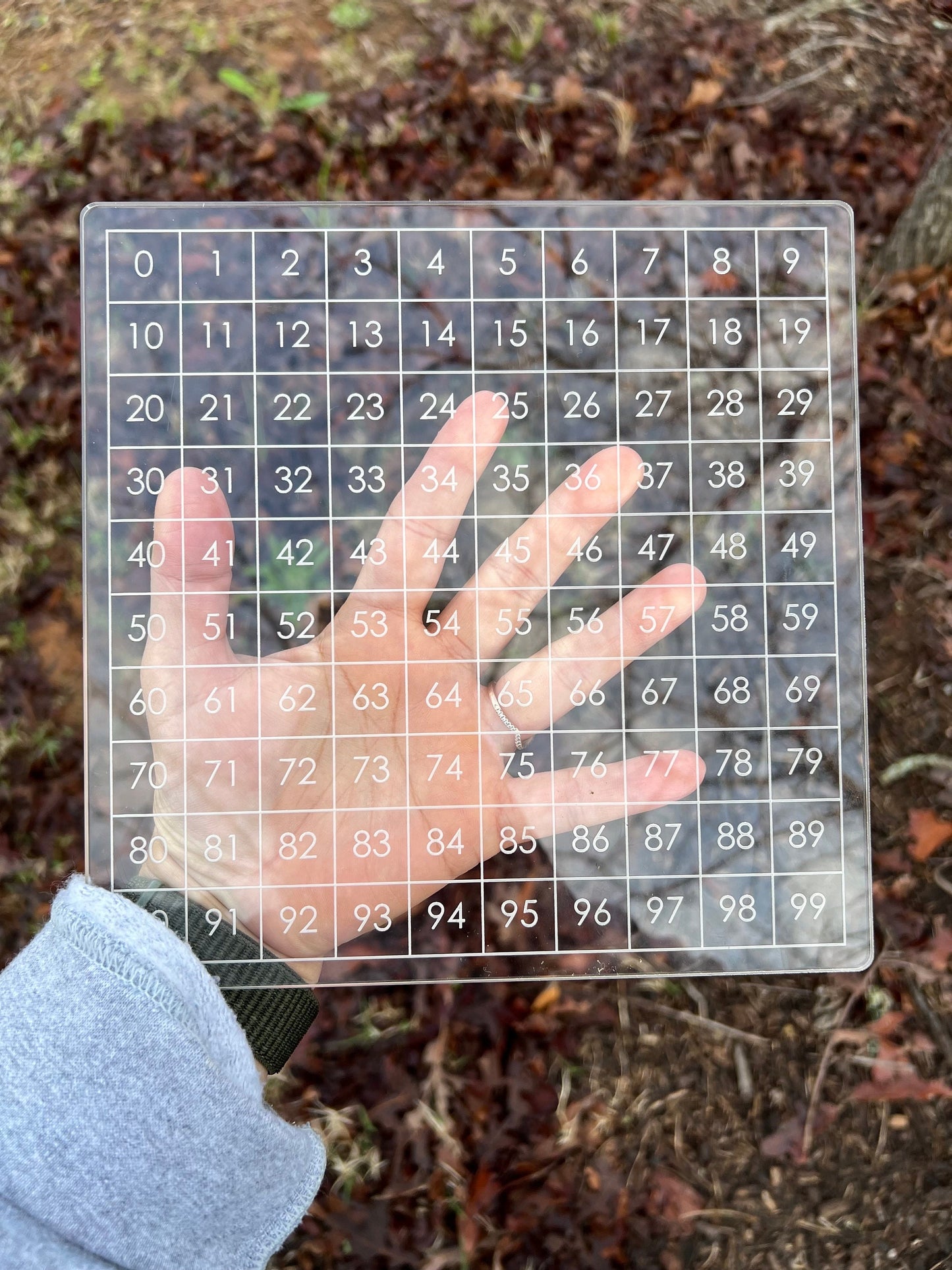 0-99 Counting Acrylic Board for kids