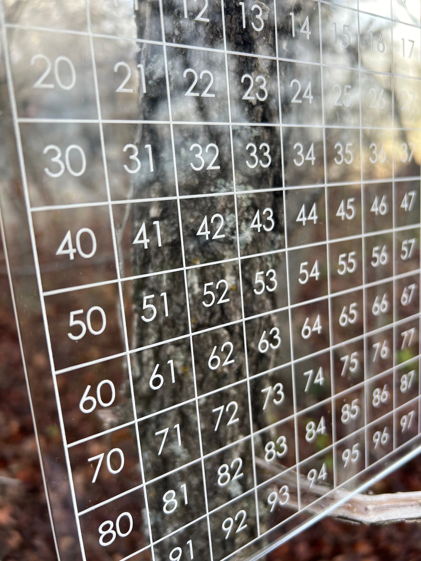 0-99 Counting Acrylic Board for kids