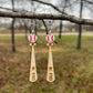 Personalized Baseball Earrings