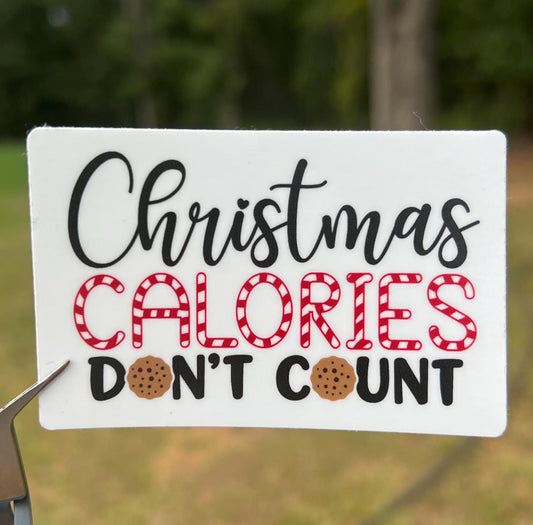 Christmas Calories Don't Count Sticker