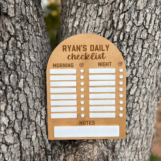Kid's Daily Checklist for Morning Routine