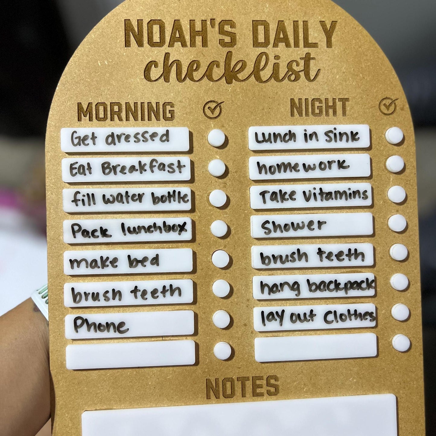 Kid's Daily Checklist for Morning Routine