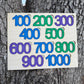 Counting by 100s to 1000 Wooden Number Puzzle for Kids