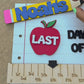 Personalized First and Last Day of School Sign with Interchangeable Names