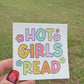 Hot Girls Read Sticker